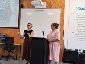 Casey and Helen research hui HERO